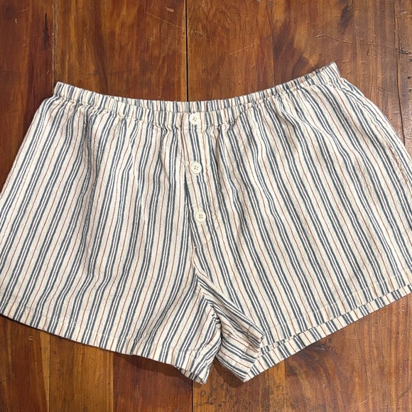Striped Short Sleeve Pajama Set - Picture 3 of 4